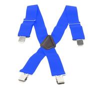 BIKE IT Heavy Duty Motorcycle Rider Braces Elasticated Motorbike Trouser Braces (Blue)