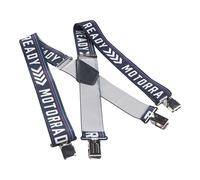 BIKE IT Heavy Duty Motorcycle Rider Braces Elasticated Motorbike Trouser Braces (Motorrad)