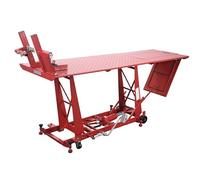 BIKE IT Hydraulic Motorcycle Mechanics Garage Workshop Lift Table Heavy Duty Bench 450kg Max Load (1000lbs)