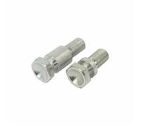 BIKE IT KAWASAKI TYPE PADDOCK STAND BOBBINS 12MM 1.25 PITCH IN SILVER