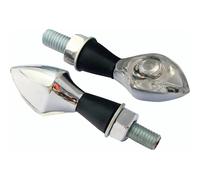 Bike It LED Boggle Indicators With Chrome Body And Clear Lens