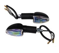 Bike It Long Stem Mini Spear Motorcycle Motorbike Indicators With Amber Lens