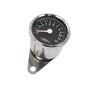 Bike It Mini Tacho For Kawasaki 1:5 Ratio Chrome Motorcycle Tachometer | Cable Operated • 65mm Dial • Compact Classic Design