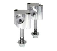Bike It Moto Aluminium CNC Bar Clamp CR / KX Style 22.2 MM Bar Fitment Silver