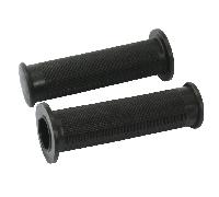 Bike It Moto Motorcycle Motorbike Grips Original Black - 20 MM x 25 MM