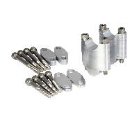 Bike It Motorcycle Motocross Handlebar Bar Riser Kit Multi-Stage 22.2mm (7/8") Adjustable Height Handlebar Spacers