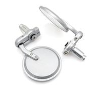 Bike It Motorcycle Bar End Mirrors Pair Alloy Custom Cafe Racer Style Rear View Mirror