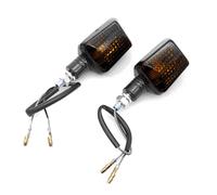 BIKE IT Motorcycle Indicators Short Stem Mini Indicators With Black Body And Smoked Lens