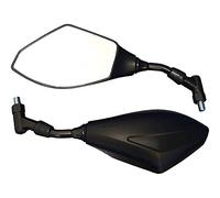 Bike It Motorcycle Mirrors Universal 10mm Thread Black Bolt On Rear View Mirrors