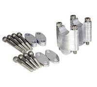 Bike It Motorcycle Motocross Handlebar Bar Riser Kit Multi-Stage 22.2mm (7/8") Adjustable Height Handlebar Spacers