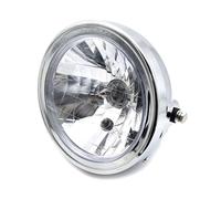 BIKE IT Motorcycle Motorbike 12v Headlight Universal 7" Round Chrome Finish