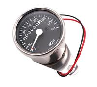 BIKE IT Motorcycle Speedo Chrome Max 160 MPH 60:2240 RPM Mechanical Cable Drive