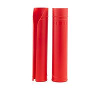 Bike It MX Upper Fork Protector Guards - Universal Motocross Fork Guards 50-60mm - Roost & Stone Chip Protection - Trim-to-Fit MX Fork Covers (Red)