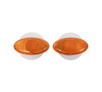 Motorcycle Oval Slim Fairing Indicators With Amber Lens Bike Light