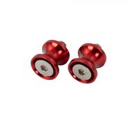 Bike It Paddock Stand Bobbins Red 8mm 1.25 Pitch Motorcycle Swingarm Spools