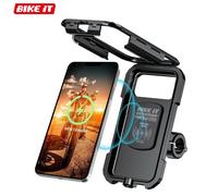 Bike It Waterproof Motorcycle Phone Case With Wireless / USB-C Charger IP67 Waterproof Handlebar Mobile Phone Holder Quick Charge for 5.5"-7" Phones