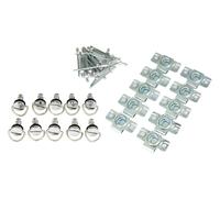 Bike It Silver Quick Release Fairing Fasteners Rivet Type 14 MM - Pack Of 10