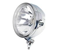 Bike It Universal 5 3/4" Halo Bottom Mount H4 12V 60/55W Headlight - High Chrome