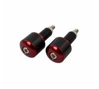 Bike It Red 18mm Bar Ends With Carbon Fibre Insert