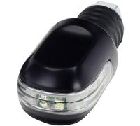 Bike It Motorcycle Bar End Weights with Built-In Amber LED Indicators - CNC Machined Universal Handlebar Ends - Fits 18mm Internal Bar Diameter