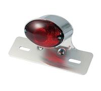 BIKE IT Universal Motorcycle Rear Light Single Cat Eye Stop/Tail Motorbike Brake Light