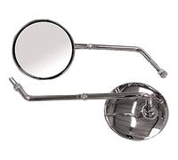 Bike It Universal Scooter/Moped Mirror Chrome 8mm Thread Bolt On Rear View Mirror