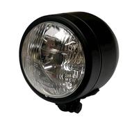 Bike It Universal Single Round Dominator Bottom Mount Headlight - Matt Black