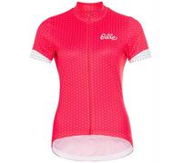 Bike Jersey Odlo Collar Full Zip Essentia (white - pink) woman