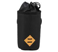Bike Kettle Bag Heat Insulation Water Bottle Holder for Cycling Polyester Durable Handlebar Storage Pouch for Milk Tea Cups Baby Bottles Mobile Phones Black (L)