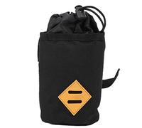 Bike Kettle Bag Heat Insulation Water Bottle Holder for Cycling Polyester Durable Handlebar Storage Pouch for Milk Tea Cups Baby Bottles Mobile Phones Black (M)