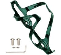 Bike Kettle Holder Constructed from Lightweight Aluminum Alloy with 65mm Mounting Hole Distance for Reliable Use on Mountain and Road Bikes (Dark Green)