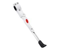 Bike kickstand， Adjustable MTB Road Bicycle Parking Rack Mountain Bike Support Side Kick Stand Foot Brace Cycling Parts(White)