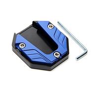 Bike Kickstand Extender Foot Pad Base, Blue | Aluminum Alloy Anti-skid Plate Parking Kickstand Pad Base Scootor Motorcycle Accessories