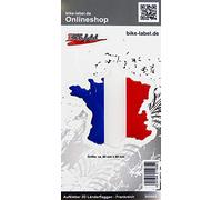Bike Label 300669N Sticker 3D Country Flag France Approx. 80 x 80 mm