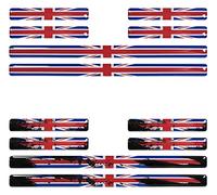 BIKE-label 3D Car Sticker Union Jack Flags England Great Britain 300555VE