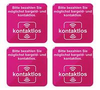 BIKE-label Cash Label 3D Sticker 80 x 80 mm 4 Pieces Contactless Numbers 900208VE