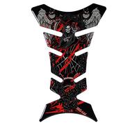 BIKE-label Tank Pad 3D Motorcycle Sticker Tank Protection Skull Death Black Red X503711VA