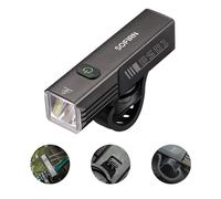 Bike Lights for Night Riding - Sofirn BS01 Super Bright Bike Headlight, USB C Rechargeable, IP65 Waterproof Front Bike Light Gift for MTB Day Night Riding Urban Cyclists, with Quick Release Bracket