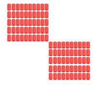 Bike Line Tube Protector RC120 Silicone Bicycle Cable Protective Cover Durable Lightweight Universal Fit for Mountain Road Bikes Red Black Blue Transparent 100PCS Set (Red)