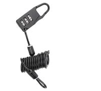Bike Lock, Bike Lock Cable 1m Portable Stretch Zinc Alloy Mountain Bike Helmet Lock Bike Lock Etronic Lock Three Digit Password for Lock Helmet and Bike