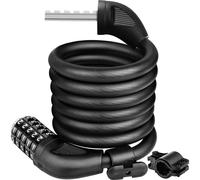 Bike Lock Cable Bicycle Lock - Cycle Lock High Security Combination 1500mm x 12mm Long Heavy Duty Cable Lock 5 Digit Codes Locks Bike Accessories for