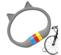 Bike Lock Combination,Silicone Cycle Locks | Cat Ear Design Anti-Theft Tool for Scooter Security Fence Gate Grill Travel Commuting Mountain Biking Urban Cycling RV Patio Parking