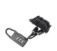 Bike Lock, Heavy Duty Bike Lock Bike Lock Cable Three Digit Password 1m Portable Stretch Zinc Alloy Mountain Bike Helmet Lock for Lock Helmet and Bike