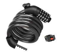Bike Lock, High Security 5 Digit Code Bicycle Lock Best for Bicycle, Mountain Bike, Motorbike,Scooter, Skateboard, 1.2 m/ 4 ft