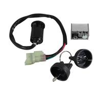 Bike Lock Ignition For Kymco For ATV For Maxxer 90S For Maxxer 250 For KXR 90 35010-LBA7-E00 Motorcycle Key Fuel Cap Kit Ignition Switch