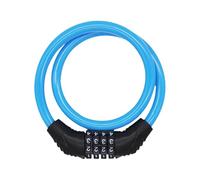 Bike Locks Cable, Anti Theft Bicycles Lock, Cable Bikes Lock, Anti-Theft Protection, Weather-Resistant Coating, Black/Blue/Pink, for Mountain Road City Commuting Youth Teens Adult Skateboard