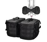 Bike Luggage Bag - Waterproof Motorcycle Saddle Bags Double Sided Carry Bag | Universal Black Bag for Touring, Cycling, Travel, Outdoor Cycling, Gear Storage, Commuter O