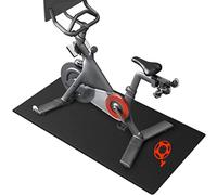 Bike Mat Compatible with Peloton Bike & Bike Plus, Thickness 6mm, for Bike Trainer, Carpet Hardwood Floor Protection, Exercise Under Mat for Indoor Bike, Accessories for Bikes