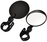 Bike Mirror, Bicycle Cycling Rear View Safe Mirrors, Adjustable Rotatable Handlebars Mounted Plastic Convex Mirror for Mountain Road Bikes