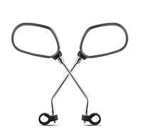 Bike Mirrors, 2 Pcs Adjustable Bicycle Wing Mirrors, for Within 22mm Handlebars, with 360 Degree Adjustable Lens, for Mobility Scooter, Electric Bikes